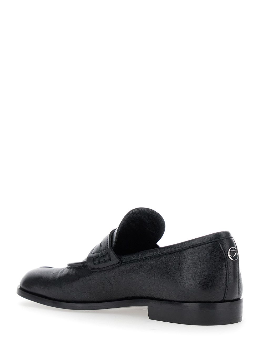 Coperni Black Loafers with Back Logo and Foot-Shaped Design in Leather Woman Size US 7 / IT 37 - 3 Thumbnail