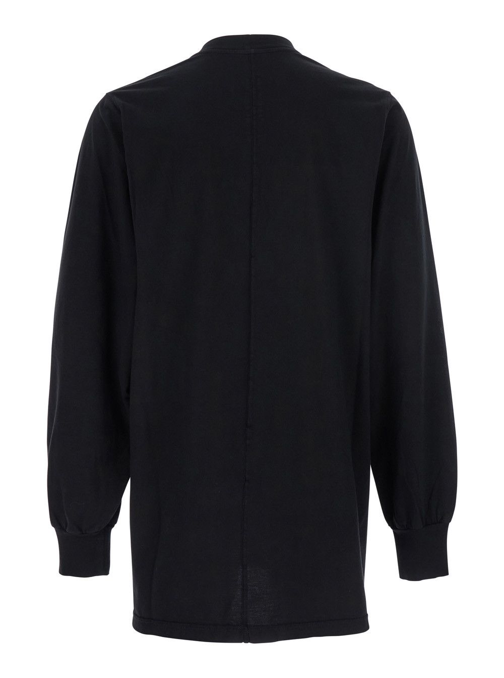 Rick Owens Drkshdw Black Crewneck T-Shirt with Logo Print on the Front in Cotton Man Size US M / EU 48-50 / 2 - 2 Thumbnail