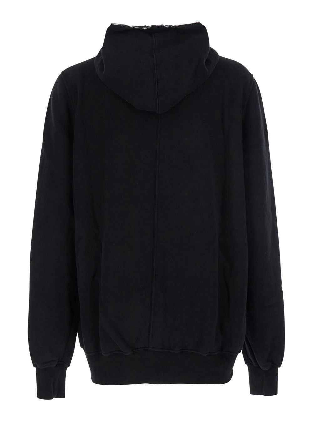Rick Owens Drkshdw Black Hoodie with Kangaroo Pocket on the Front in Cotton Man Size US S / EU 44-46 / 1 - 2 Thumbnail