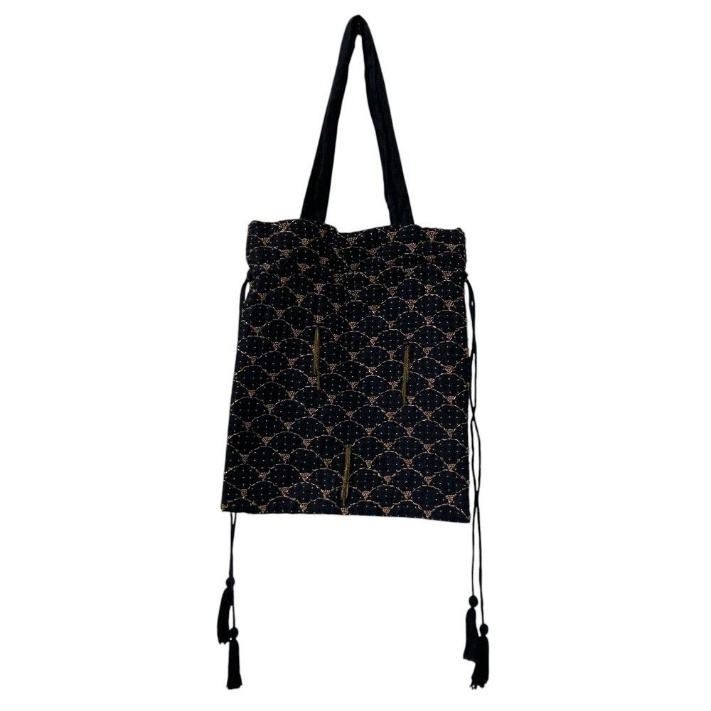 Other Other BUNON Embroidery Drawstring Handbag Cotton Handbag Size ONE SIZE - 4 Thumbnail