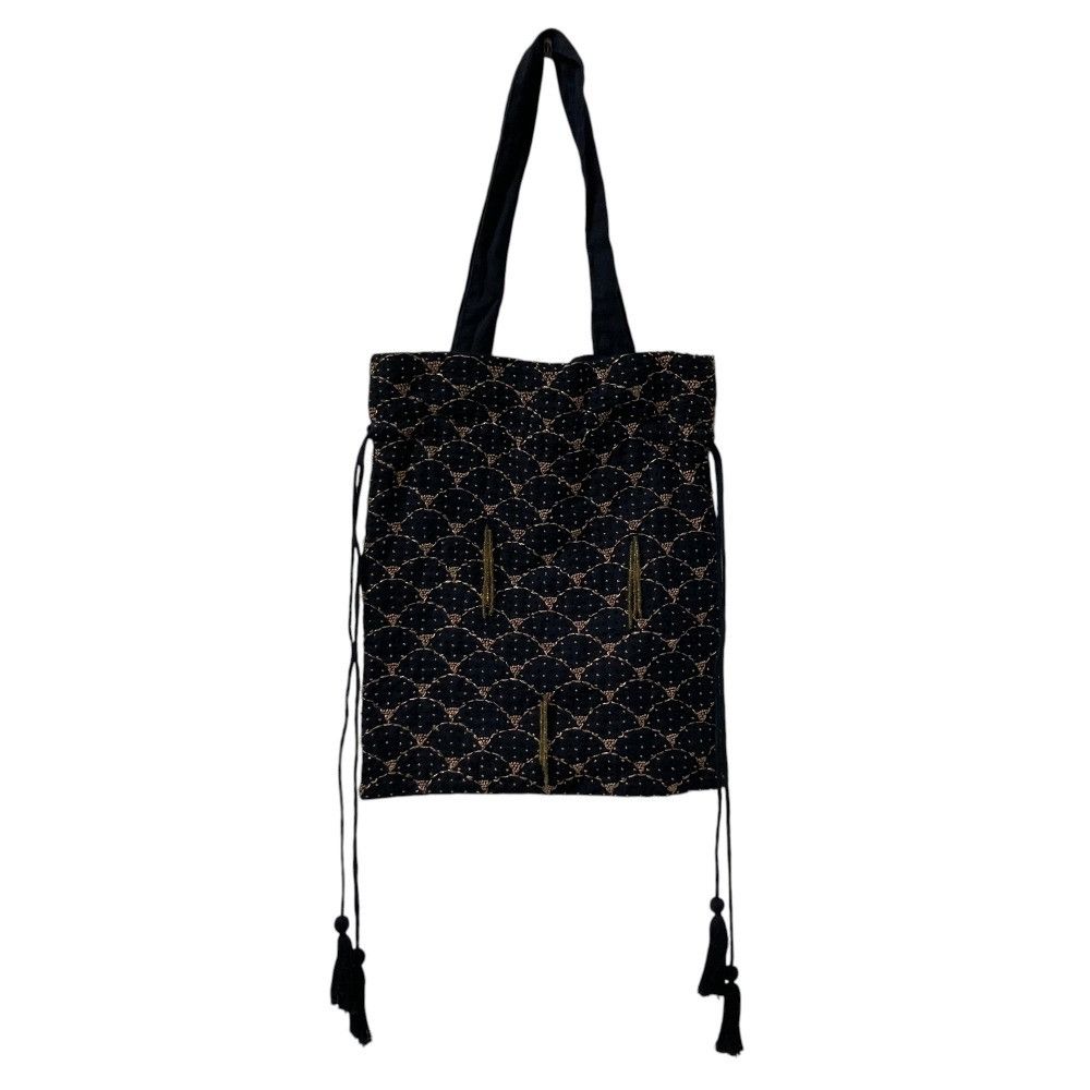 Other Other BUNON Embroidery Drawstring Handbag Cotton Handbag Size ONE SIZE - 3 Thumbnail
