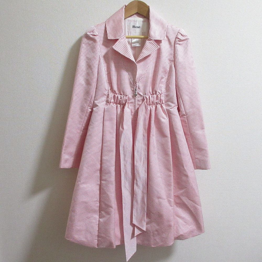 Other Other Rene Gingham Check Spring Coat Cotton Outerwear DUTY FREE for USA Size ONE SIZE - 4 Thumbnail