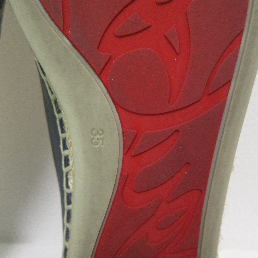 Christian Louboutin Christian Louboutin Christian Louboutin Spike Studs Espadrille Flats Leather Shoes DUTY FREE for USA Size ONE SIZE - 8 Thumbnail