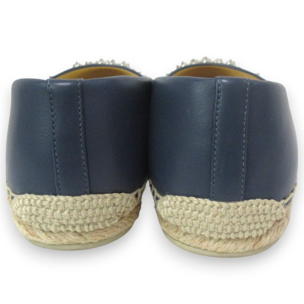 Christian Louboutin Christian Louboutin Christian Louboutin Spike Studs Espadrille Flats Leather Shoes DUTY FREE for USA Size ONE SIZE - 4 Thumbnail