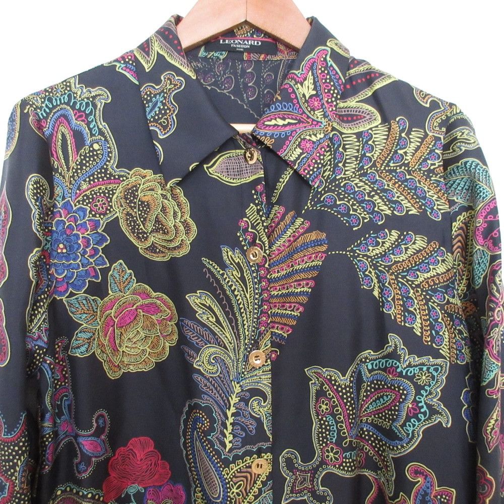 Other Other LEONARD Printed Silk Shirt Others Tops DUTY FREE for USA Size ONE SIZE - 3 Thumbnail