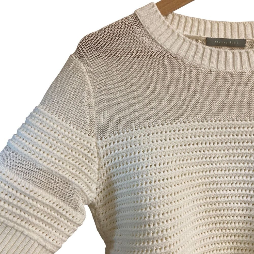 Theory Theory Theory Luxe COTOCO SARAH Knit Pullover Cotton Tops DUTY FREE for USA Size ONE SIZE - 3 Thumbnail
