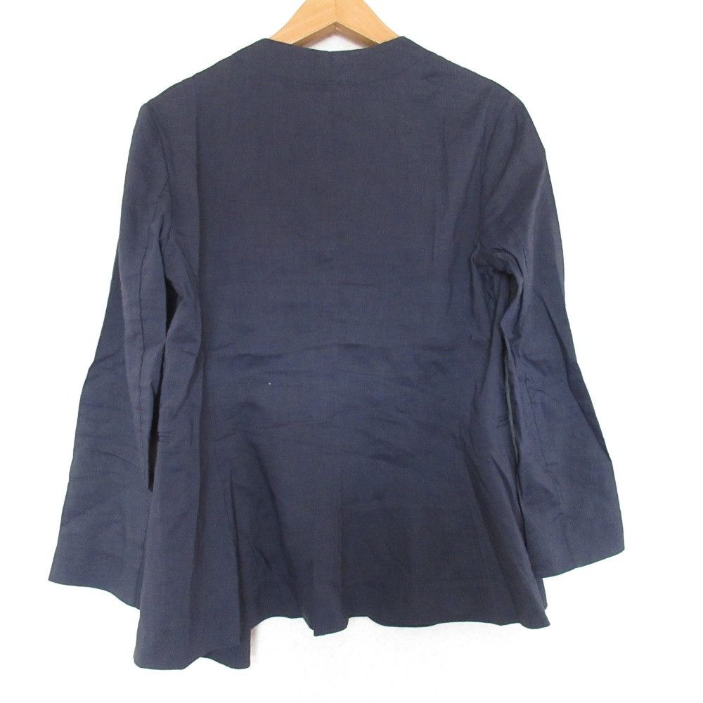 Theory Theory theory Linen Stretch Collarless Jacket Natural Material Outerwear DUTY FREE for USA Size ONE SIZE - 2 Thumbnail