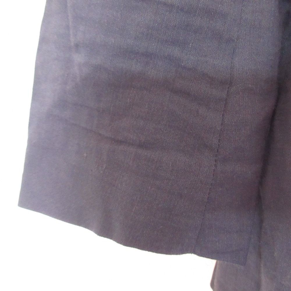 Theory Theory theory Linen Stretch Collarless Jacket Natural Material Outerwear DUTY FREE for USA Size ONE SIZE - 5 Thumbnail