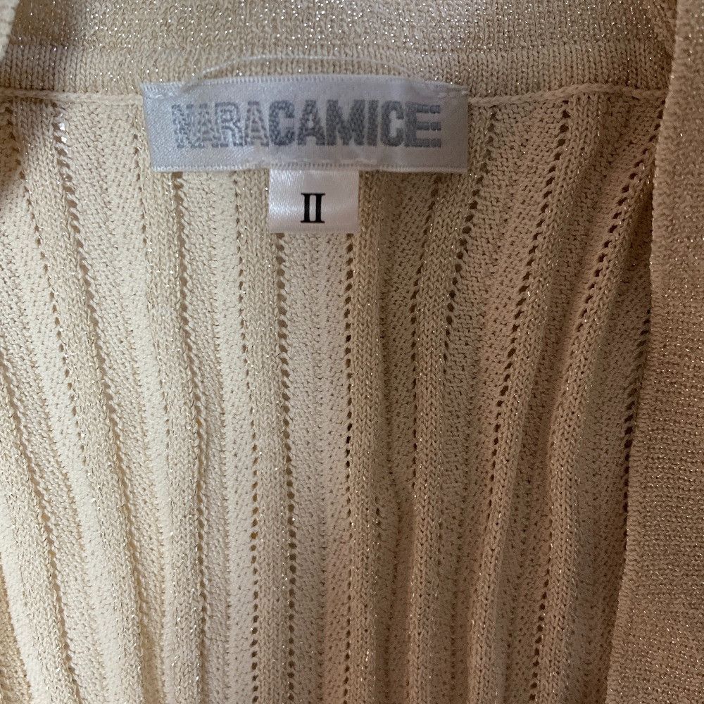 Other Other NARACAMICIE Lame Pleated Rib Knit Cardigan Others Tops DUTY FREE for USA Size ONE SIZE - 5 Thumbnail