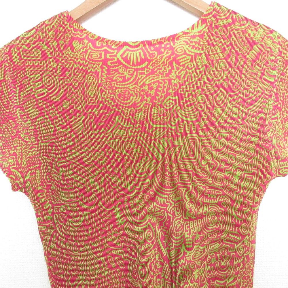 Issey Miyake Issey Miyake PLEATS PLEASE Short Sleeve Top Cotton Tops DUTY FREE for USA Size ONE SIZE - 4 Thumbnail