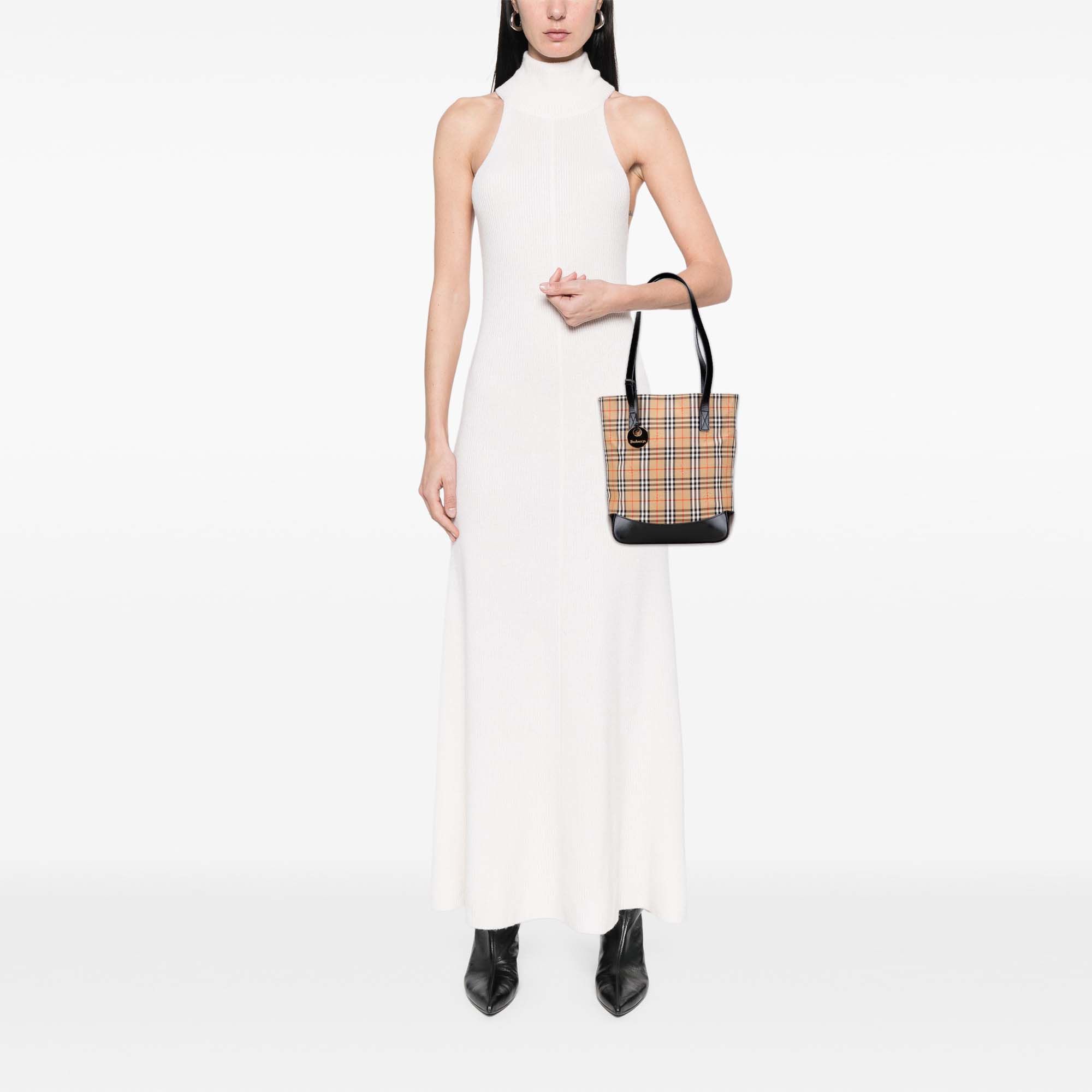 Burberry Haymarket Check Canvas Tote