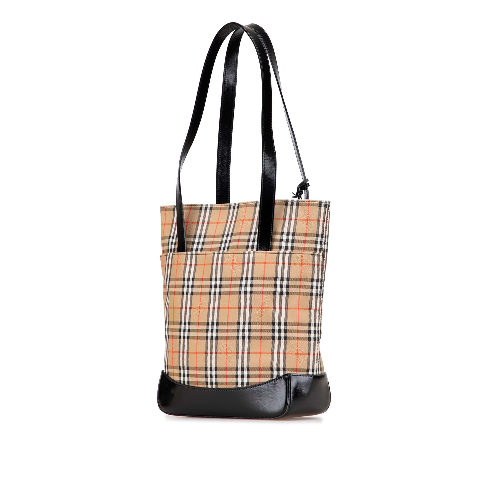 Burberry Haymarket Check Canvas Tote