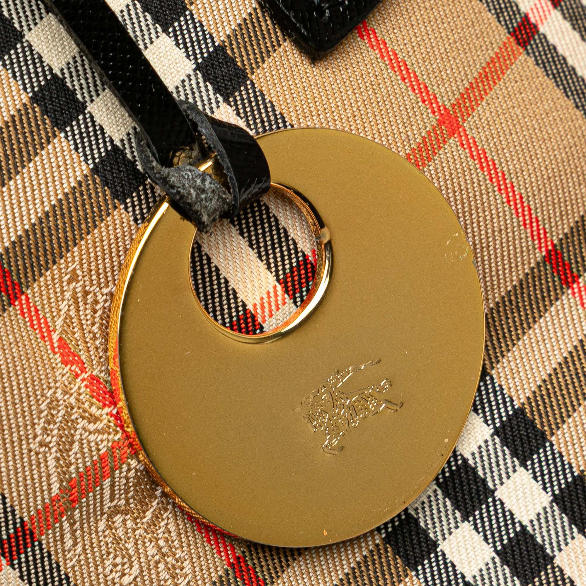 Burberry Haymarket Check Canvas Tote