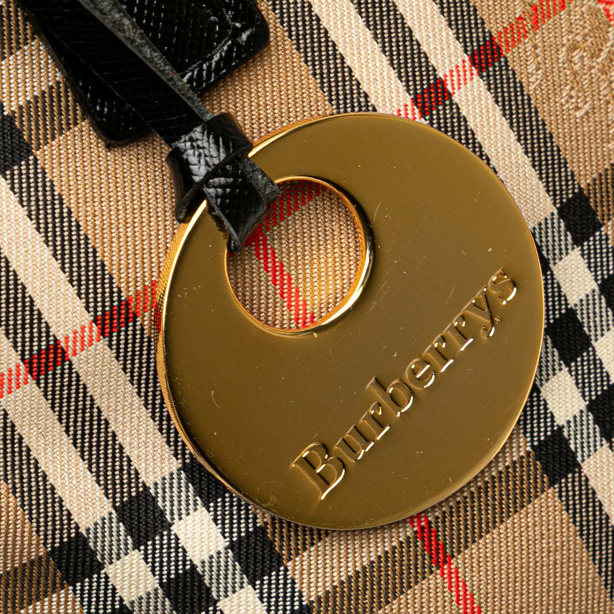 Burberry Haymarket Check Canvas Tote