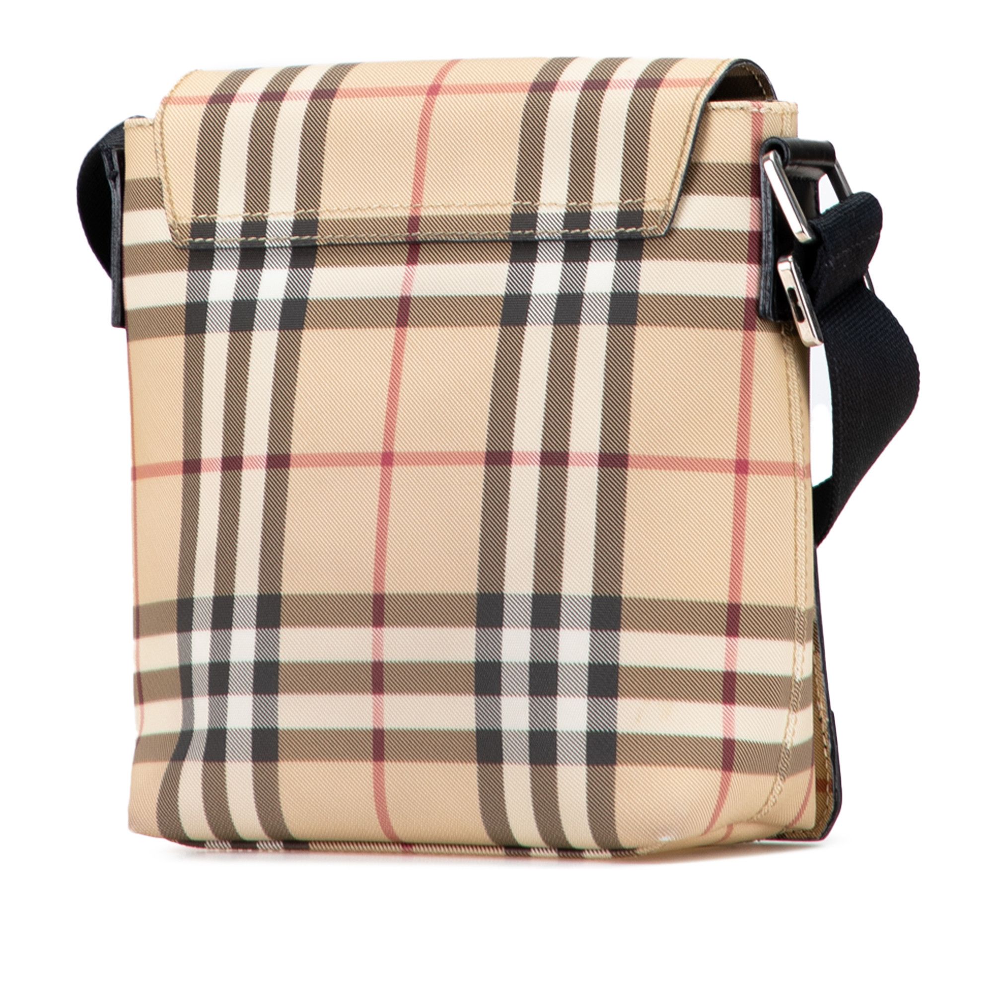 Burberry Burberry House Check Canvas Flap Crossbody Size ONE SIZE - 2 Thumbnail