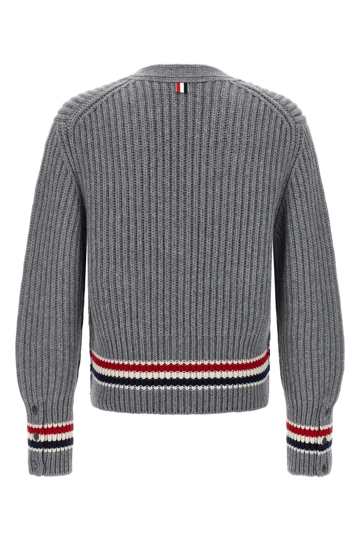 Thom Browne RWB tape cardigan Size US L / EU 52-54 / 3 - 3 Thumbnail