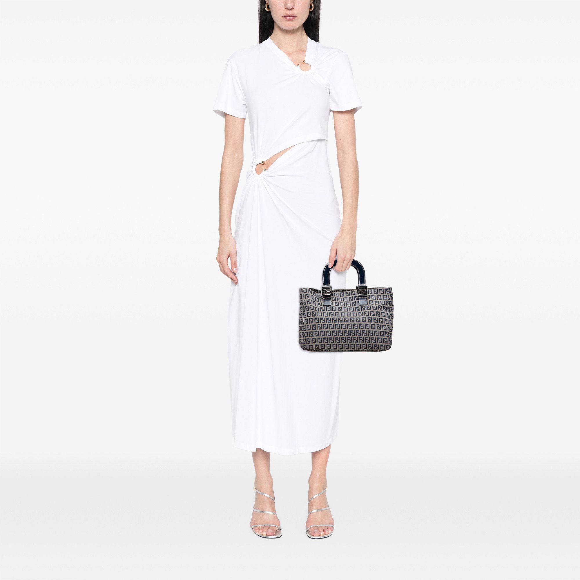 Fendi Fendi Small Zucchino Canvas Twins Tote Size ONE SIZE - 11 Thumbnail