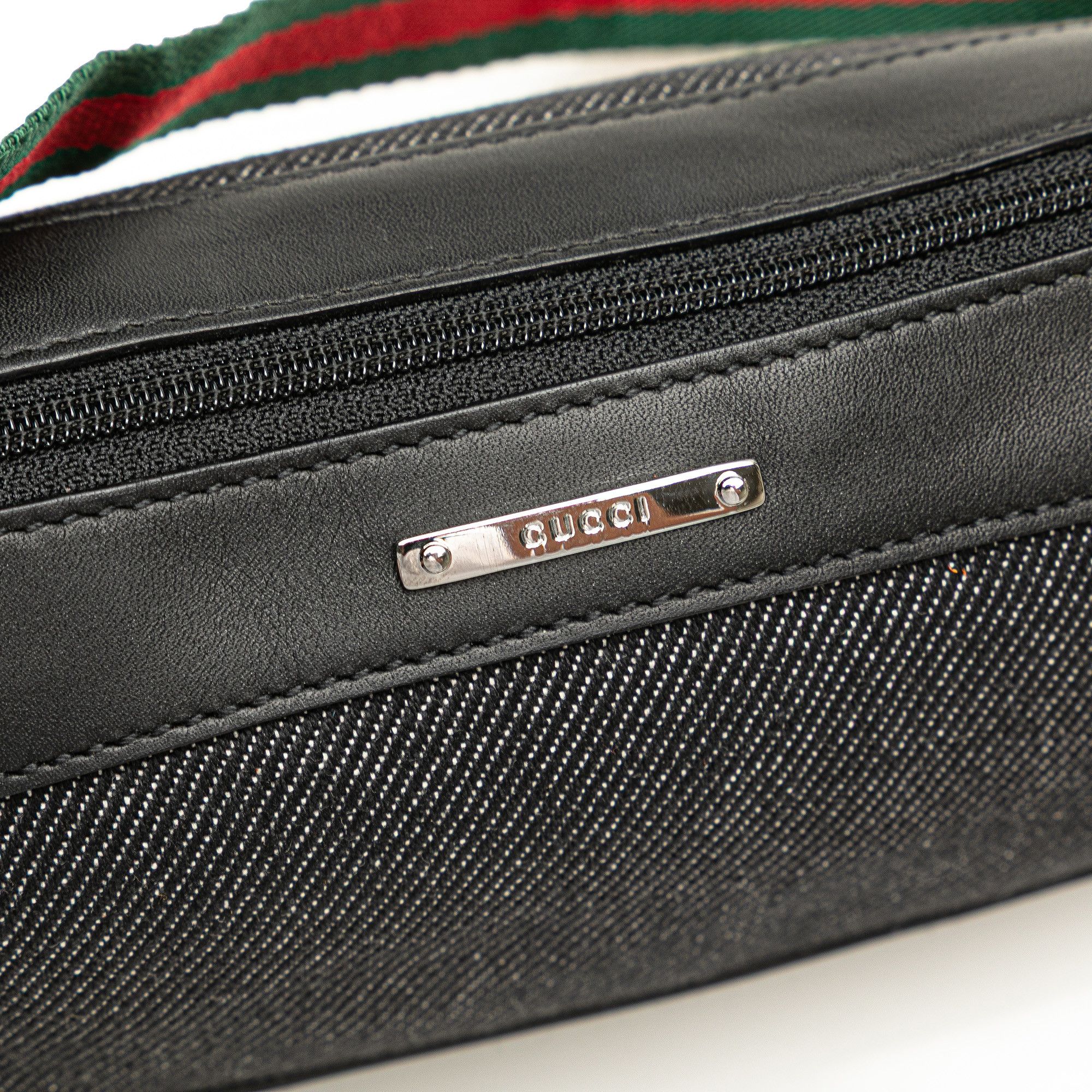Gucci Gucci Denim Web Shoulder Bag Size ONE SIZE - 8 Thumbnail