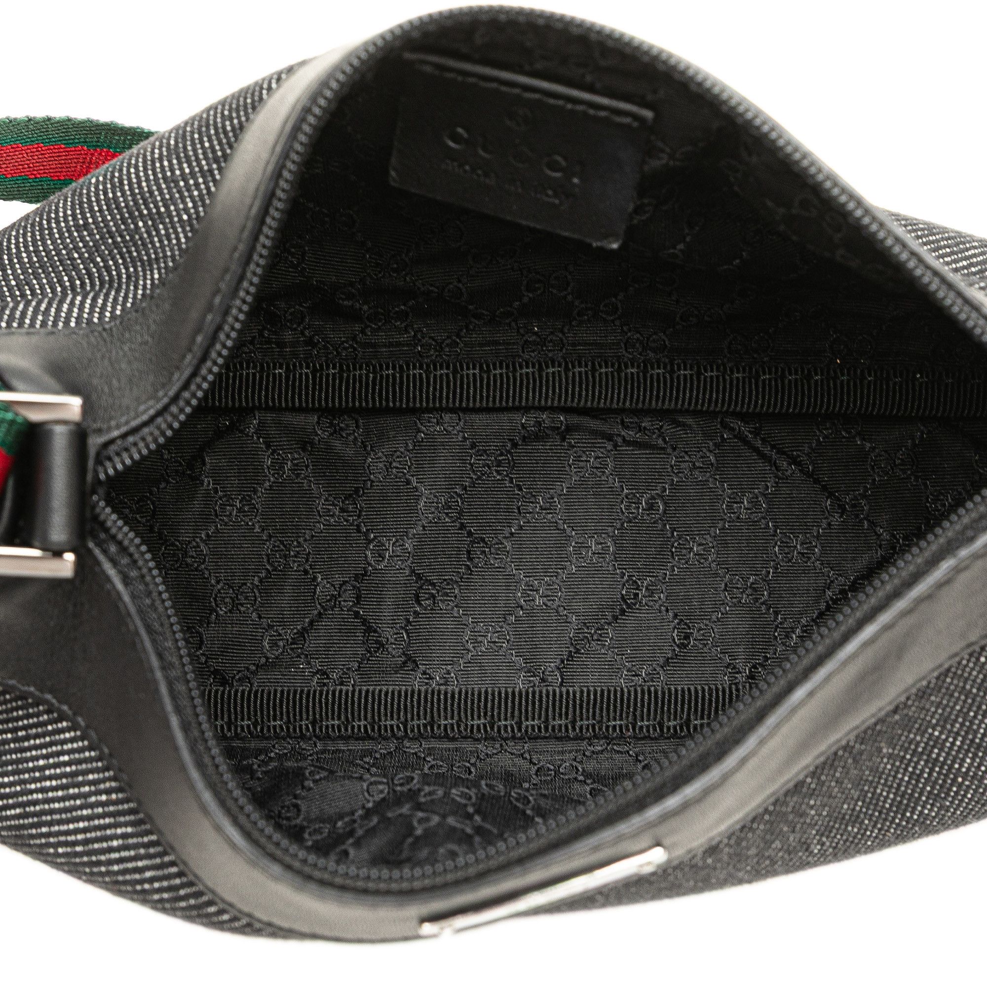 Gucci Gucci Denim Web Shoulder Bag Size ONE SIZE - 4 Thumbnail