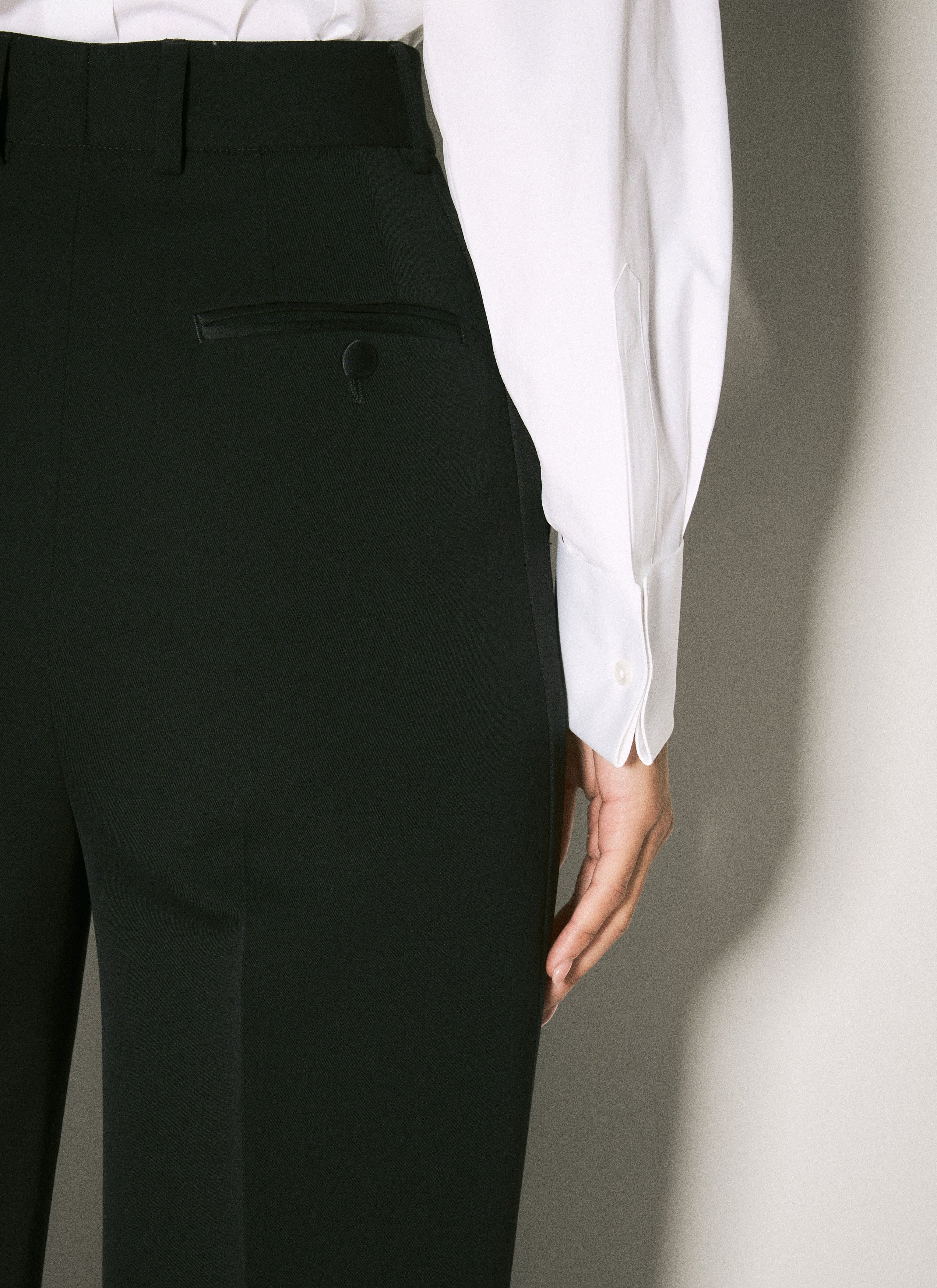 Dolce & Gabbana Wool Gabardine Tuxedo Pants Size 28" / US 6 / IT 42 - 4 Thumbnail