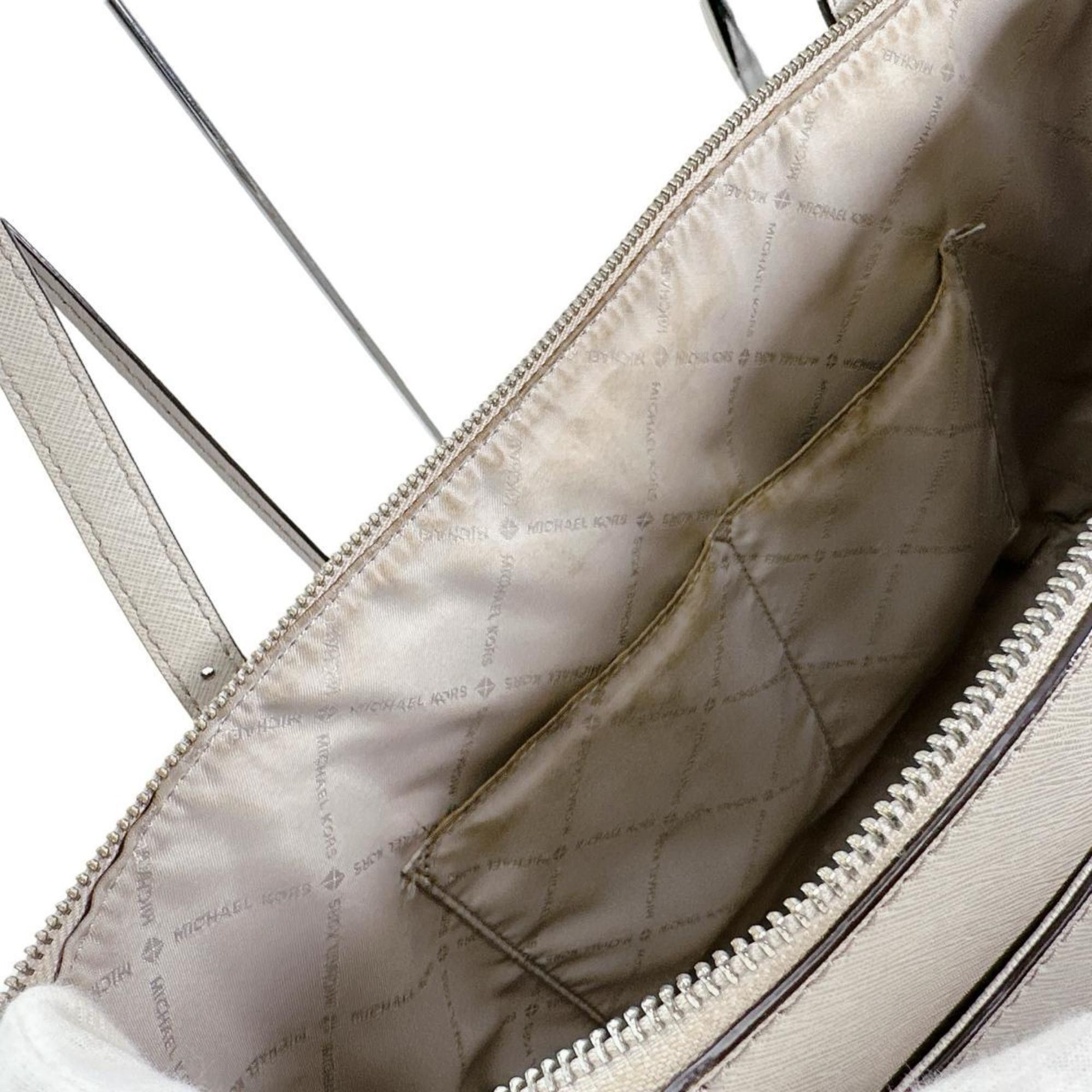 Michael Kors Michael Kors Ciara handbag tote bag, A4 size, leather, 35F8SC6T9L, grey Size ONE SIZE - 10 Thumbnail