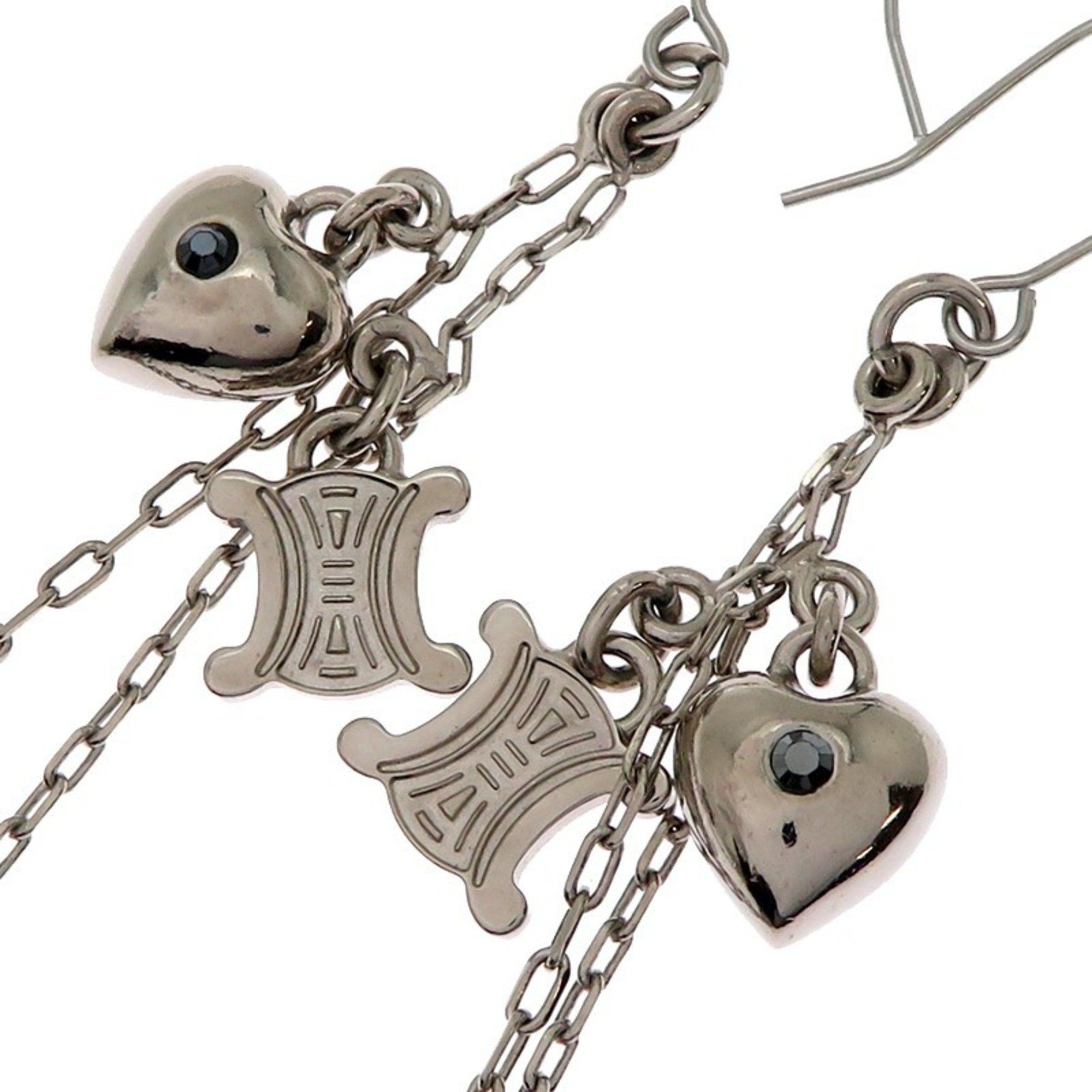 Celine Celine Triomphe Charm Women's Metal Earrings Size ONE SIZE - 5 Thumbnail