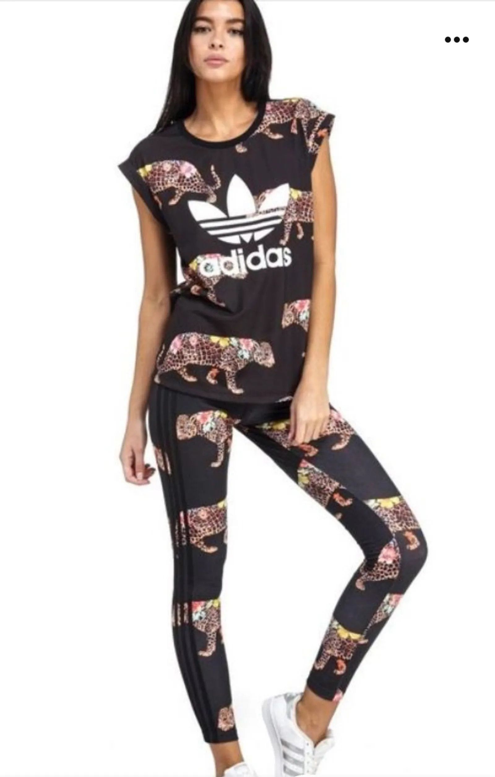 Adidas Adidas x Farm Rio Farm Rio Oncada Leopard tröja Sweater Size XS / US 0-2 / IT 36-38 - 5 Thumbnail