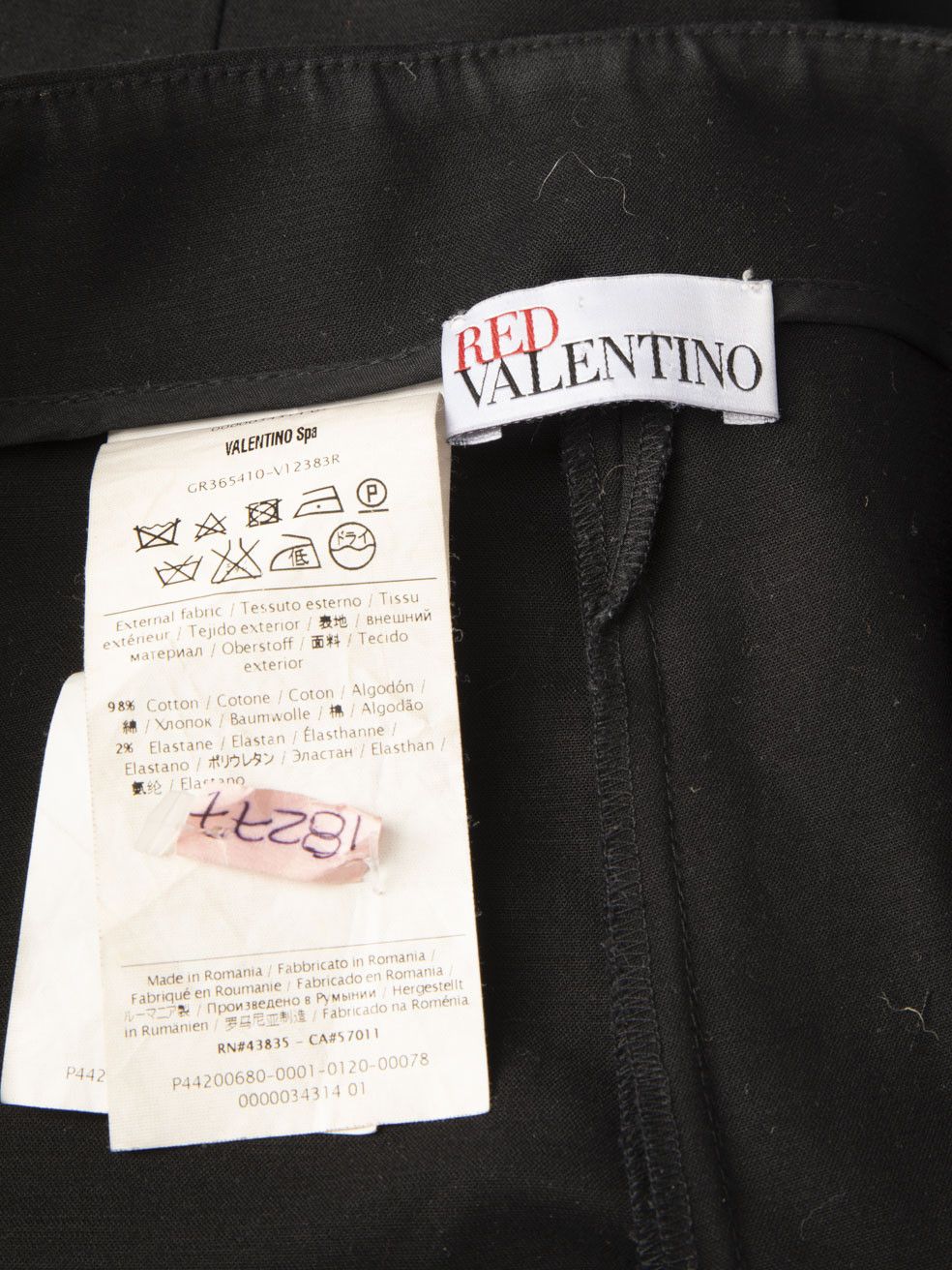 Valentino Red Valentino Black Tapered Trousers Size 28" / US 6 / IT 42 - 8 Thumbnail