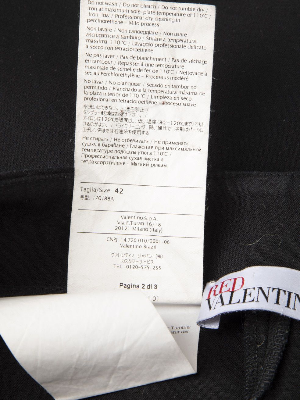 Valentino Red Valentino Black Tapered Trousers Size 28" / US 6 / IT 42 - 9 Thumbnail
