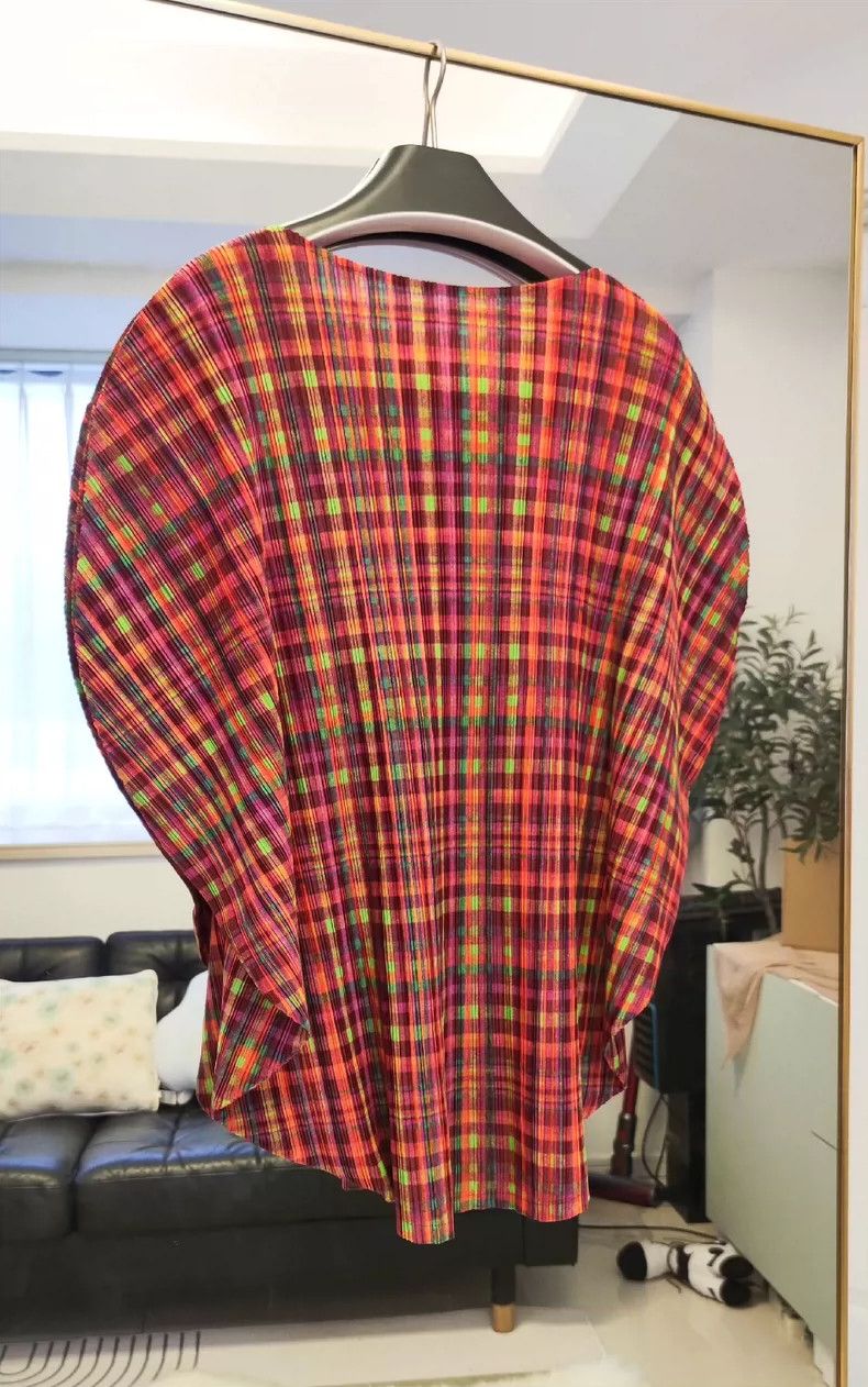 Issey Miyake Issey Miyake Pleats Please Plaid Top - dmc Size US M / EU 48-50 / 2 - 4 Thumbnail