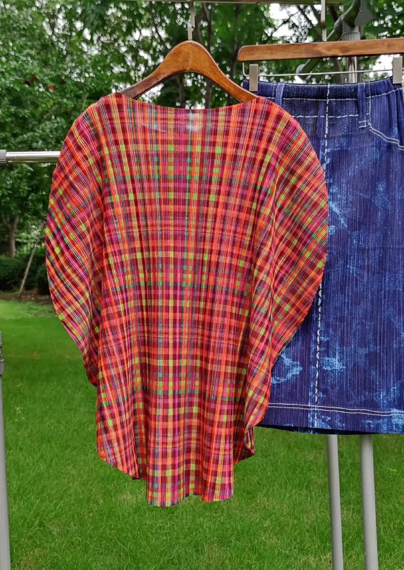 Issey Miyake Issey Miyake Pleats Please Plaid Top - dmc Size US M / EU 48-50 / 2 - 2 Thumbnail
