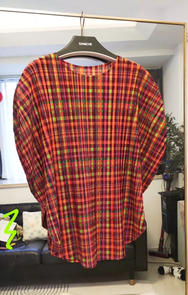 Issey Miyake Issey Miyake Pleats Please Plaid Top - dmc Size US M / EU 48-50 / 2 - 3 Thumbnail