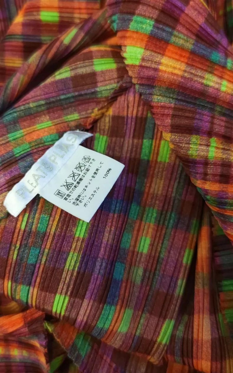 Issey Miyake Issey Miyake Pleats Please Plaid Top - dmc Size US M / EU 48-50 / 2 - 6 Thumbnail