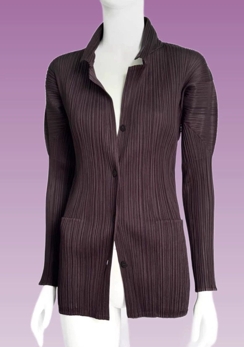 Issey Miyake Issey Miyake Pleats Please Brown Top - dmc Size US M / EU 48-50 / 2 - 2 Thumbnail