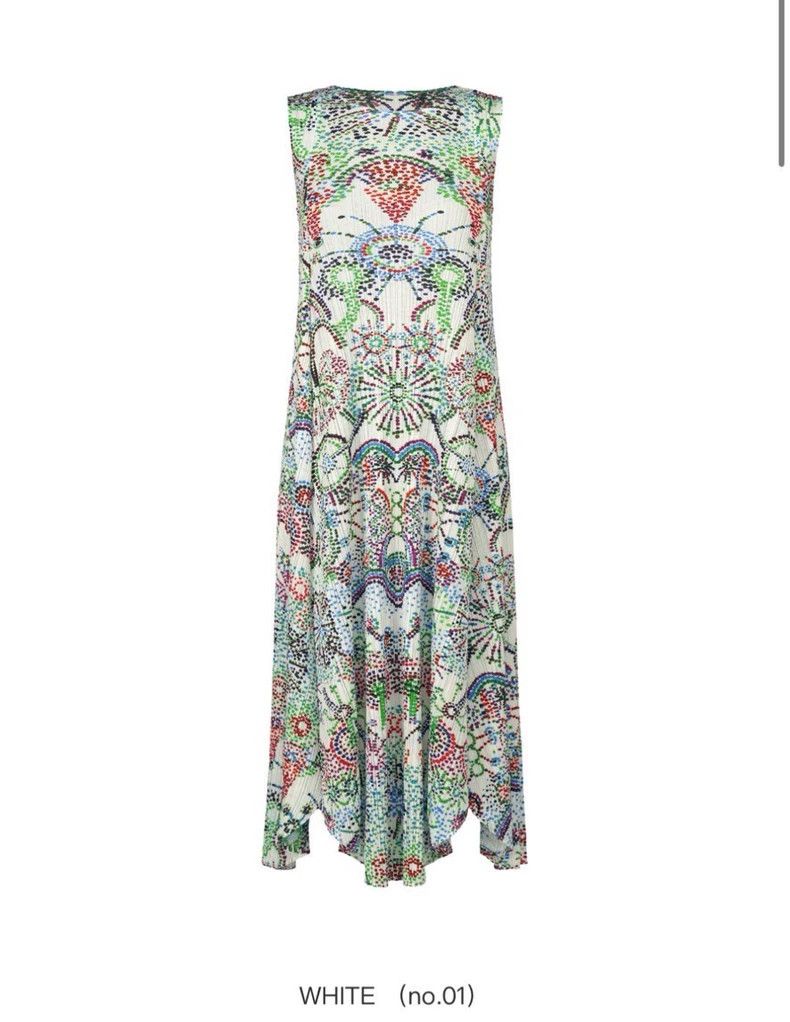 Issey Miyake Issey Miyake PP White Fireworks Dress - dmc Size US 30 / EU 46 - 7 Thumbnail