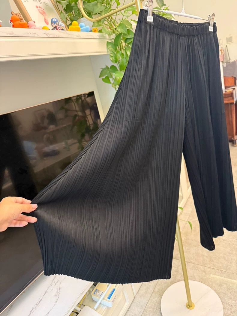 Issey Miyake Issey Miyake PP Straight Wide-Leg Pants - dmc Size US 30 / EU 46 - 6 Thumbnail
