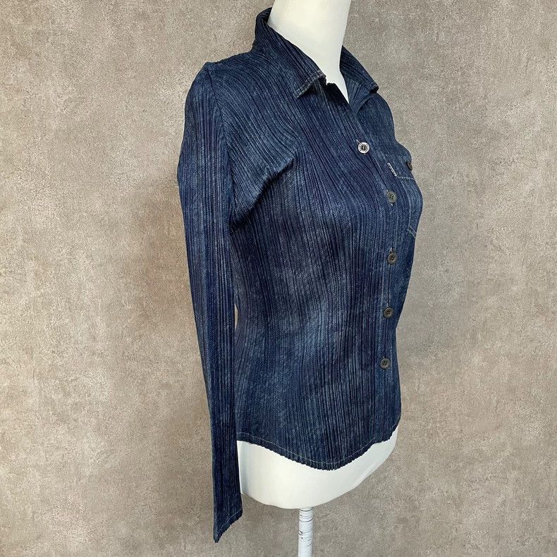 Issey Miyake Issey Miyake PP Denim-like Button Shirt - dmc Size US M / EU 48-50 / 2 - 2 Thumbnail