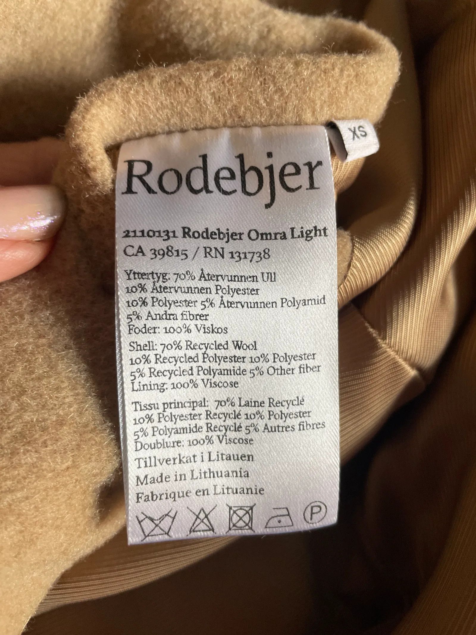 Rodebjer Rodebjer 2110131 Rodebjer Ombra light Coat Size XS / US 0-2 / IT 36-38 - 3 Thumbnail