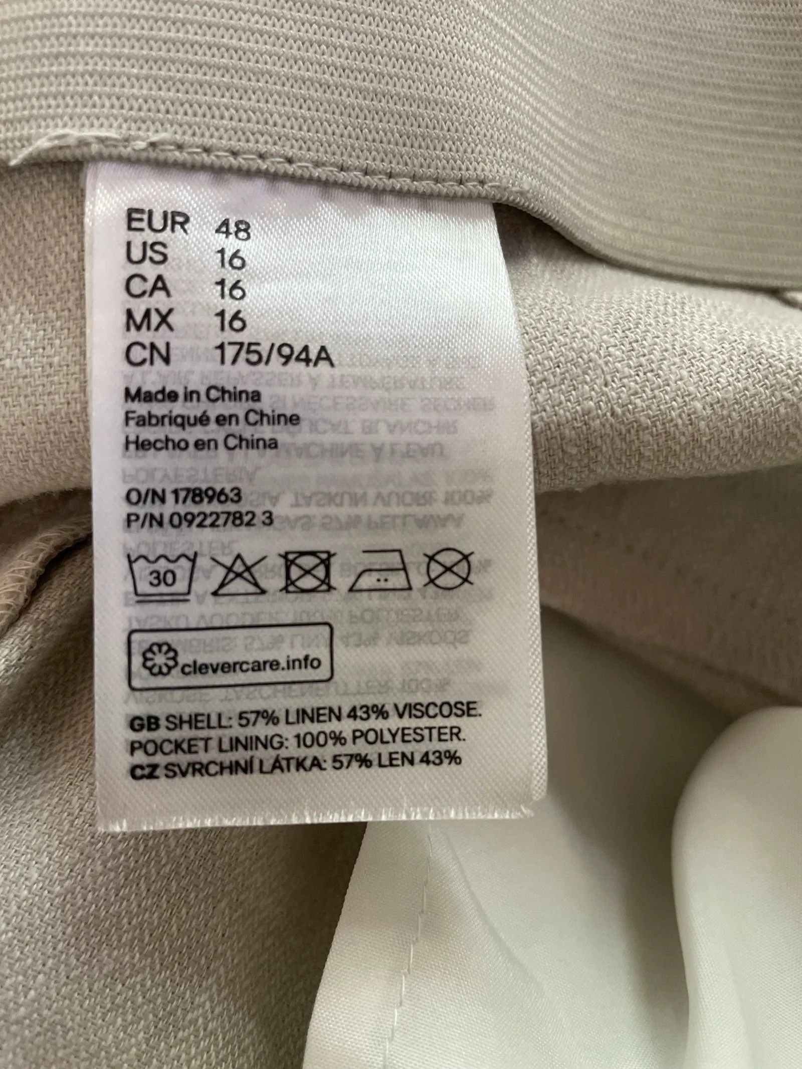 H&M H&M Pants Size 36" / US 14 / IT 50 - 3 Thumbnail