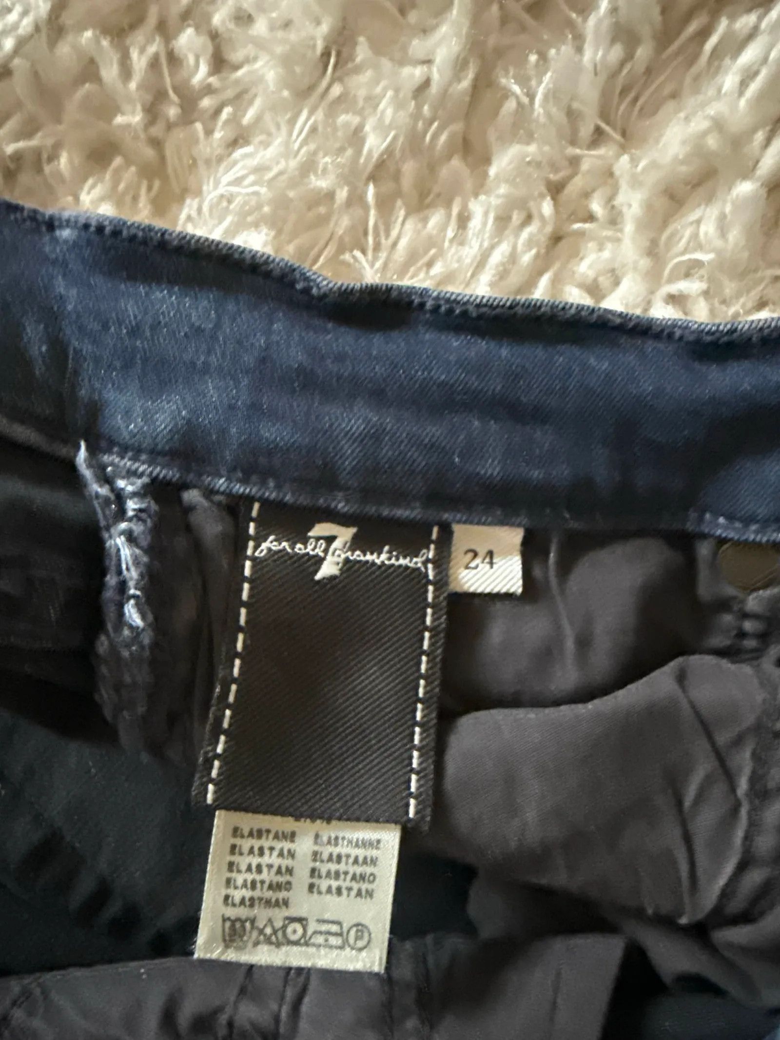 7 For All Mankind 7 For All Mankind Skinny for mankind Jeans Size 24" / US 00 / IT 34 - 2 Thumbnail