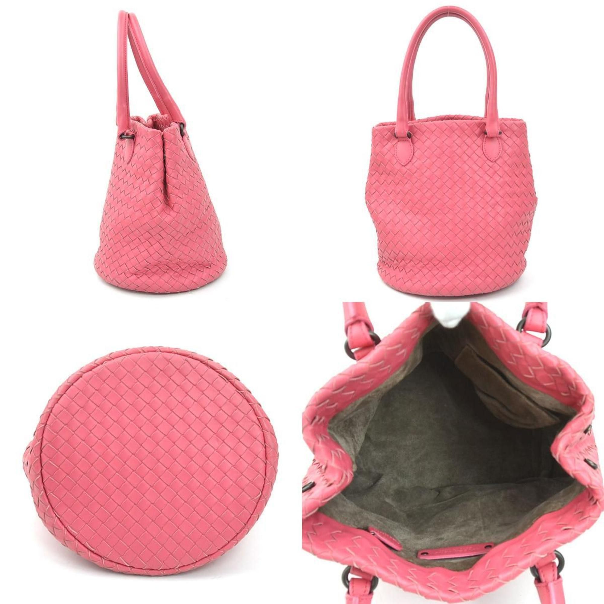Bottega Veneta Bottega Veneta Intrecciato Leather Handbag, Pink, Women's, e60792k Size ONE SIZE - 2 Thumbnail