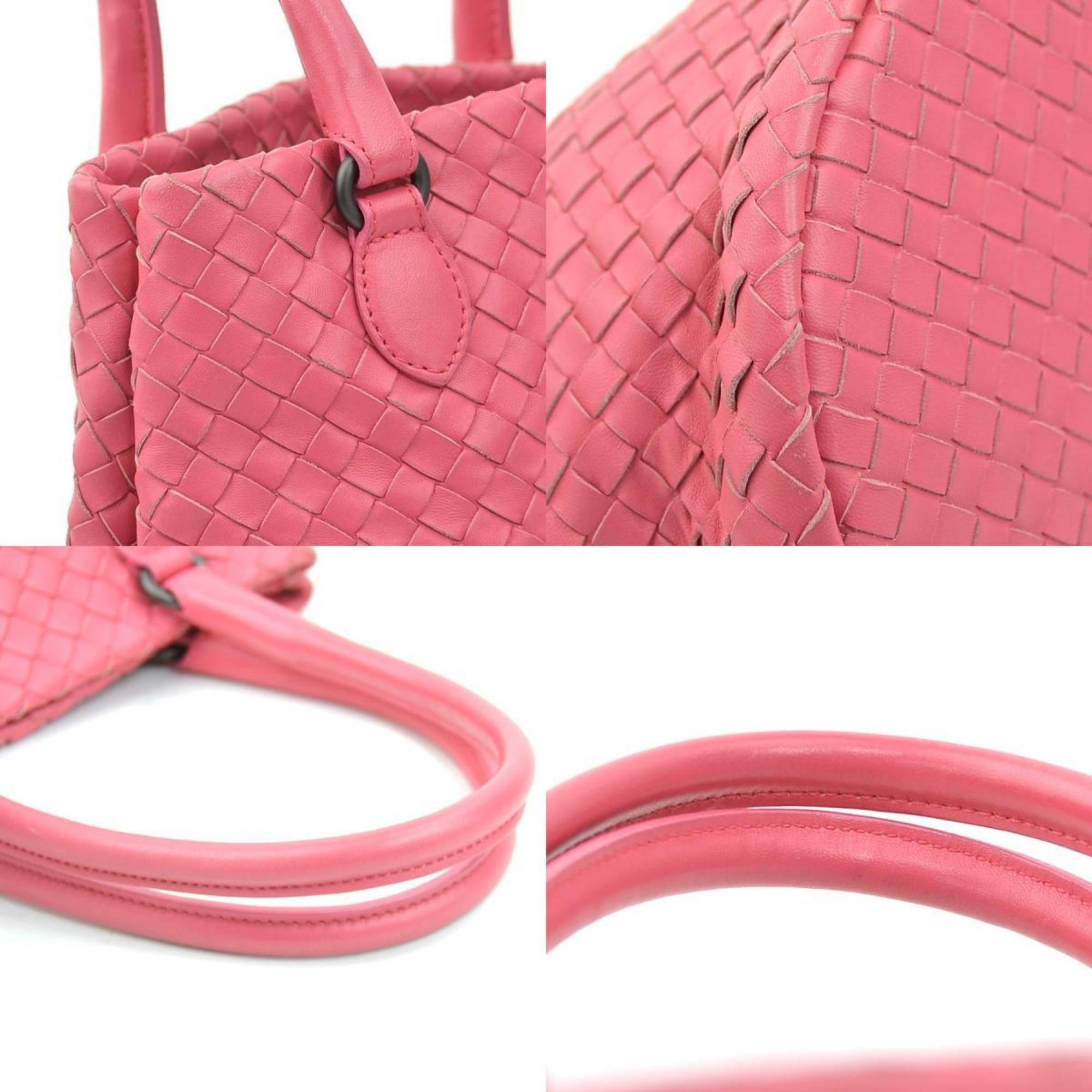 Bottega Veneta Bottega Veneta Intrecciato Leather Handbag, Pink, Women's, e60792k Size ONE SIZE - 3 Thumbnail