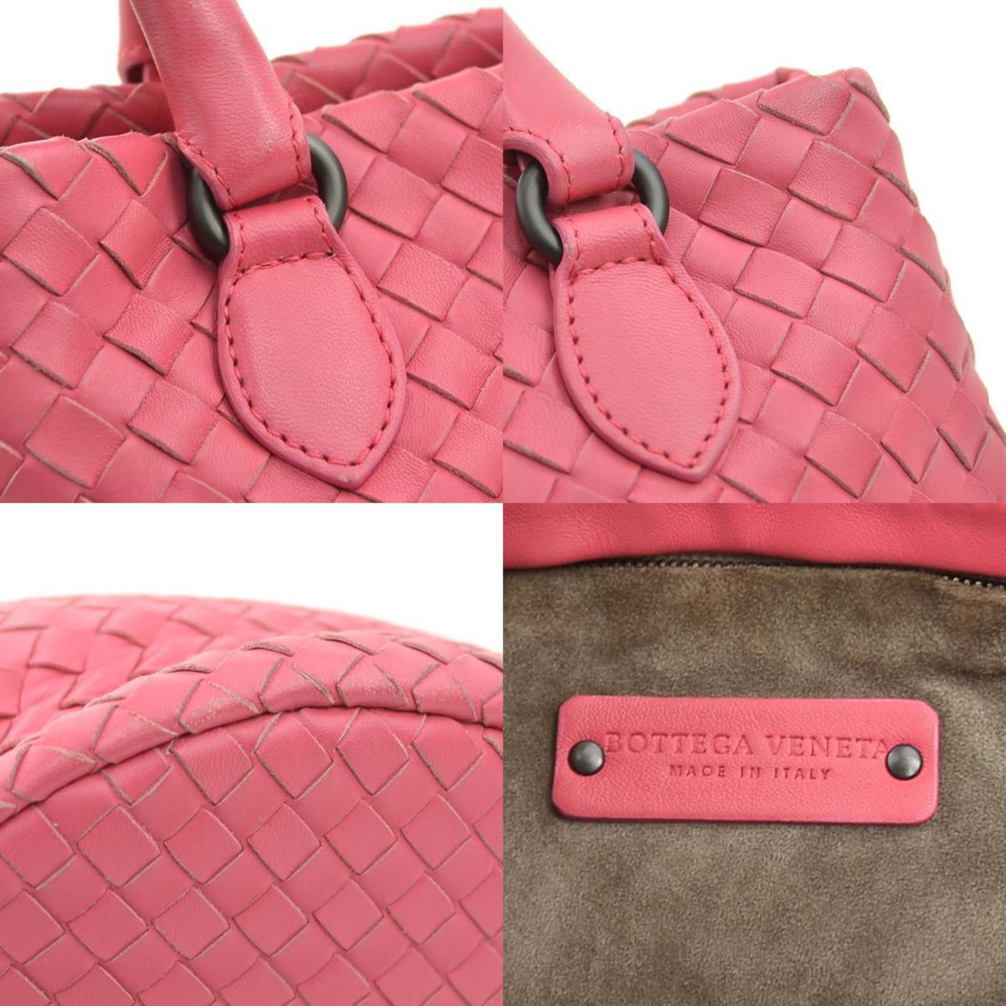 Bottega Veneta Bottega Veneta Intrecciato Leather Handbag, Pink, Women's, e60792k Size ONE SIZE - 4 Thumbnail