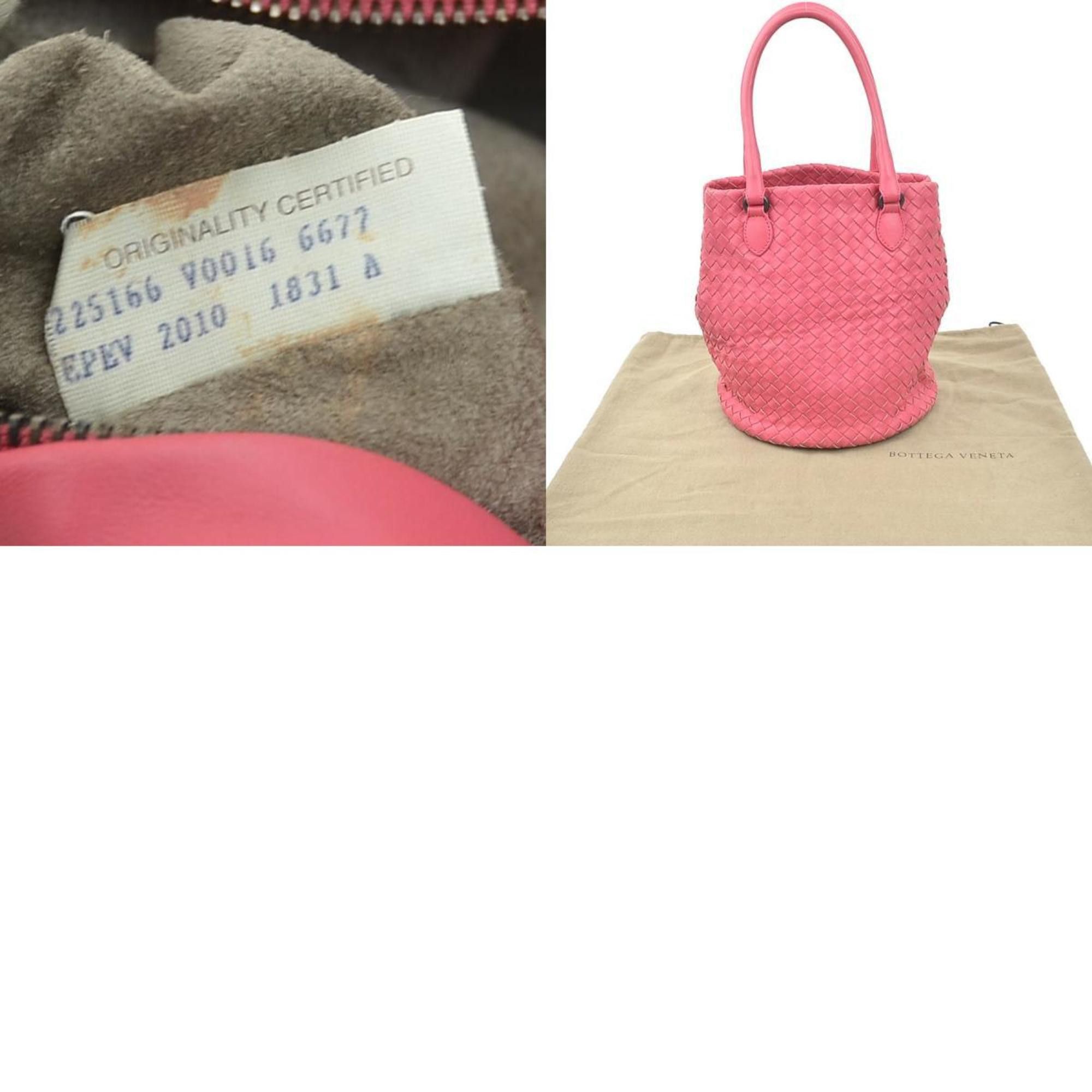 Bottega Veneta Bottega Veneta Intrecciato Leather Handbag, Pink, Women's, e60792k Size ONE SIZE - 5 Thumbnail