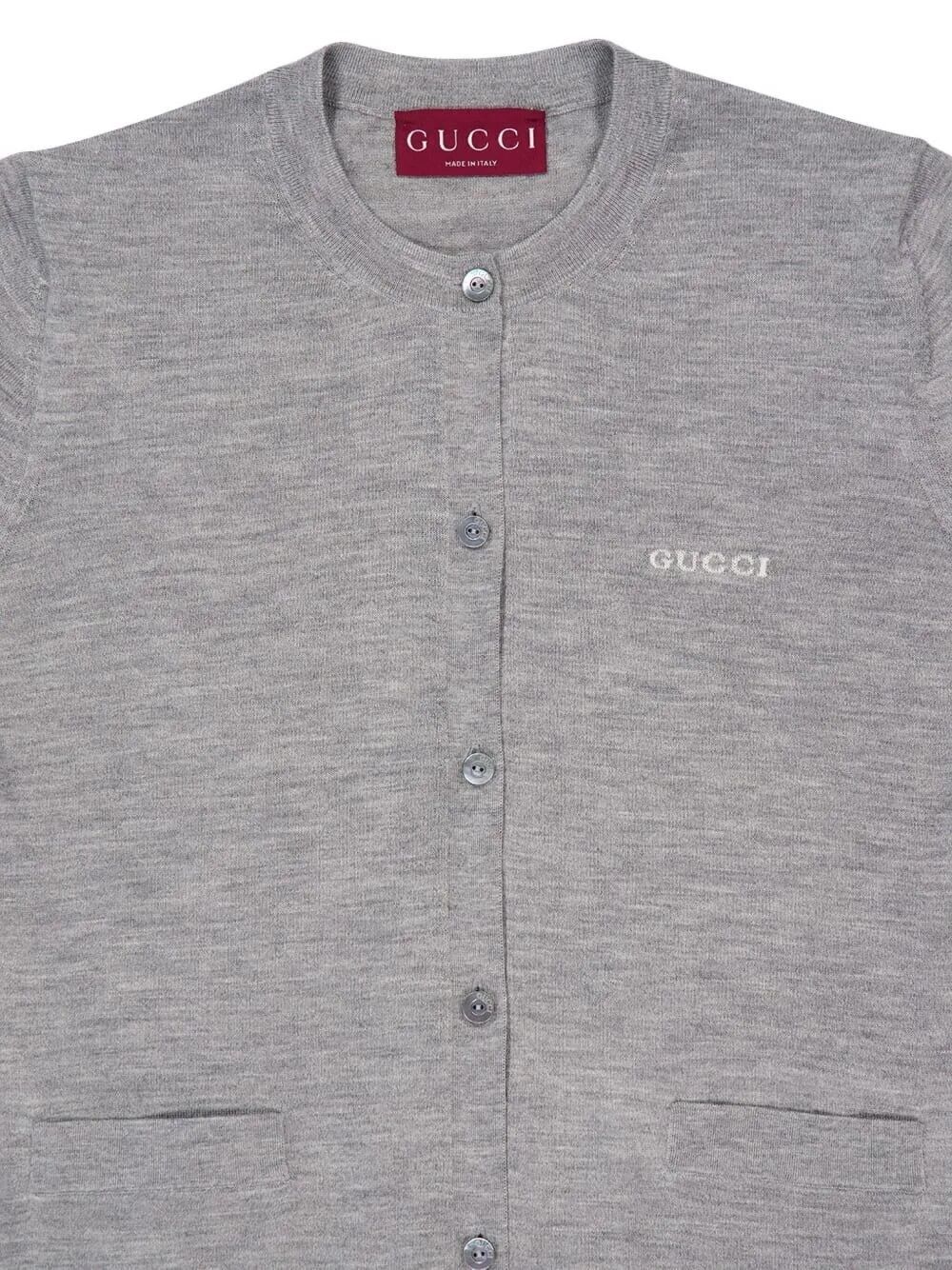 Gucci Long Sleeve Crew-Neck Cardigan Size L / US 10 / IT 46 - 2 Thumbnail