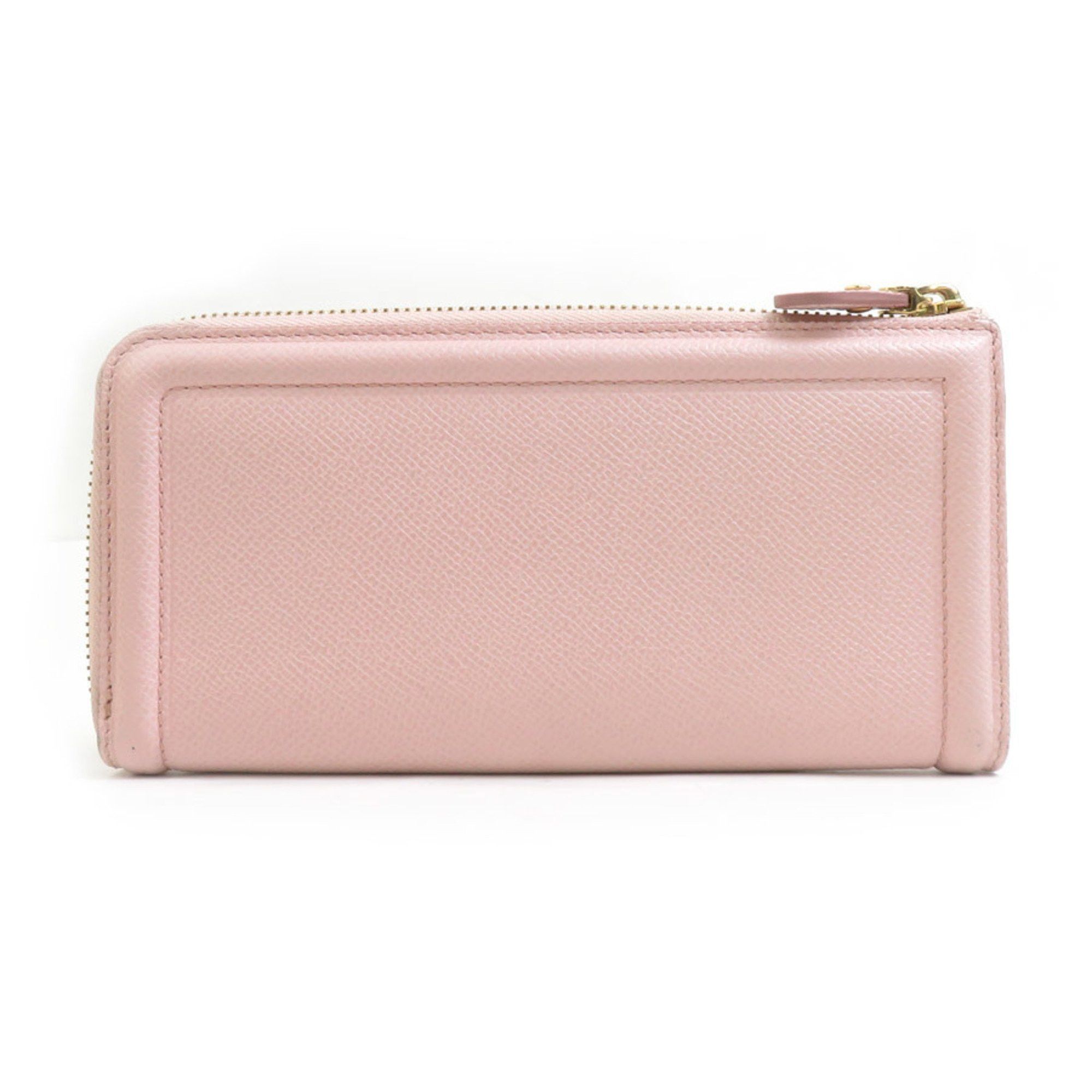 Salvatore Ferragamo Salvatore Ferragamo Vara Ribbon Leather Round Long Wallet, Pink, Women's, H31434a Size ONE SIZE - 2 Thumbnail