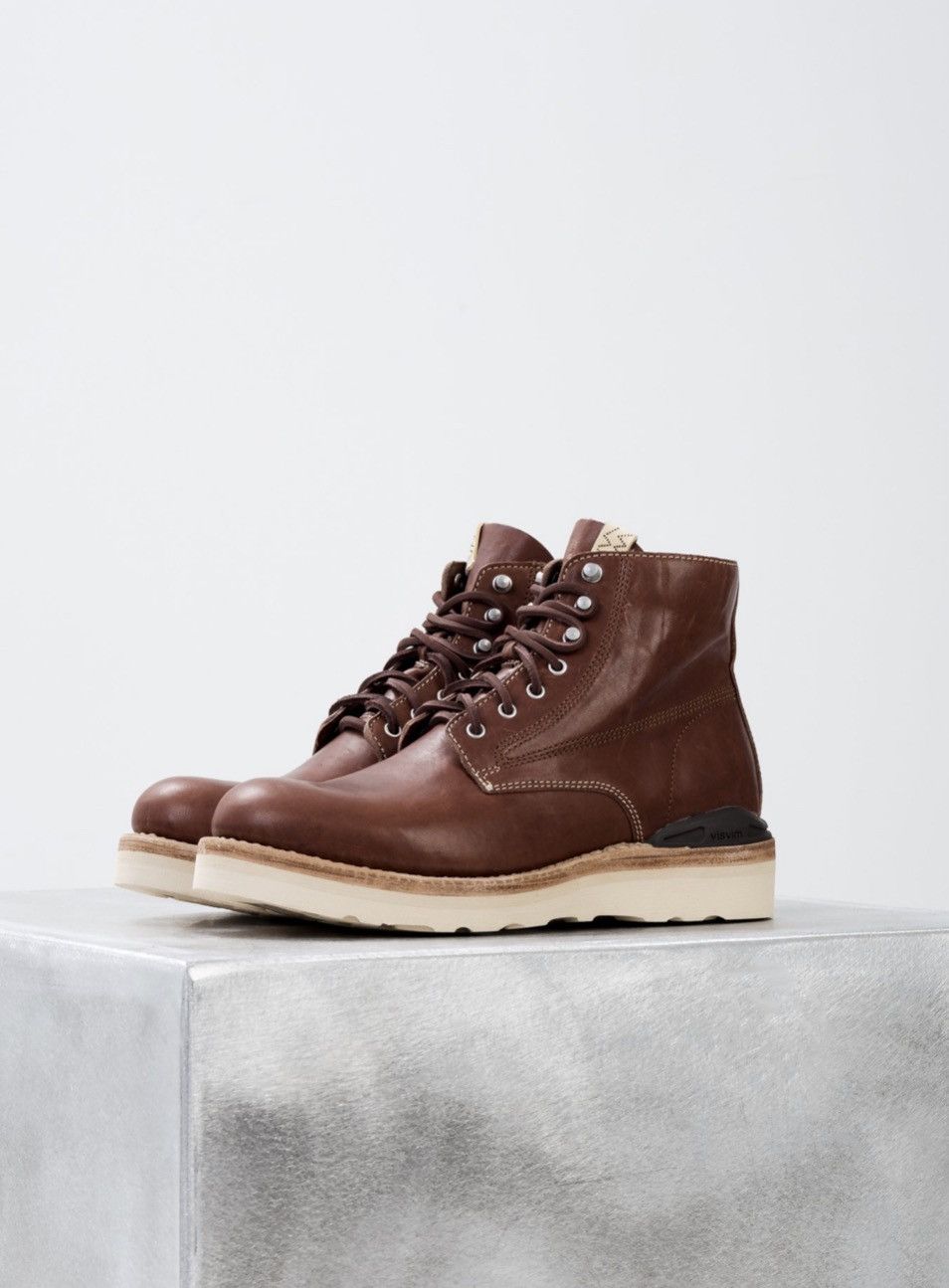 Visvim Virgil Boots-Folk Horsehide in Dark Brown | Grailed