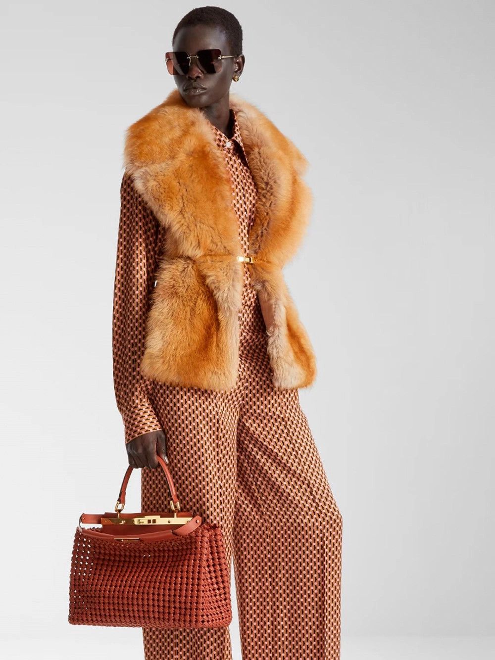 Fendi Shearling Scarf Size ONE SIZE - 4 Thumbnail