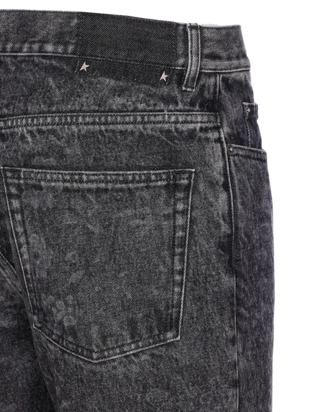 Golden Goose `Journey` Skate Jeans `All Over Laser Flowers` Size US 35 - 3 Thumbnail
