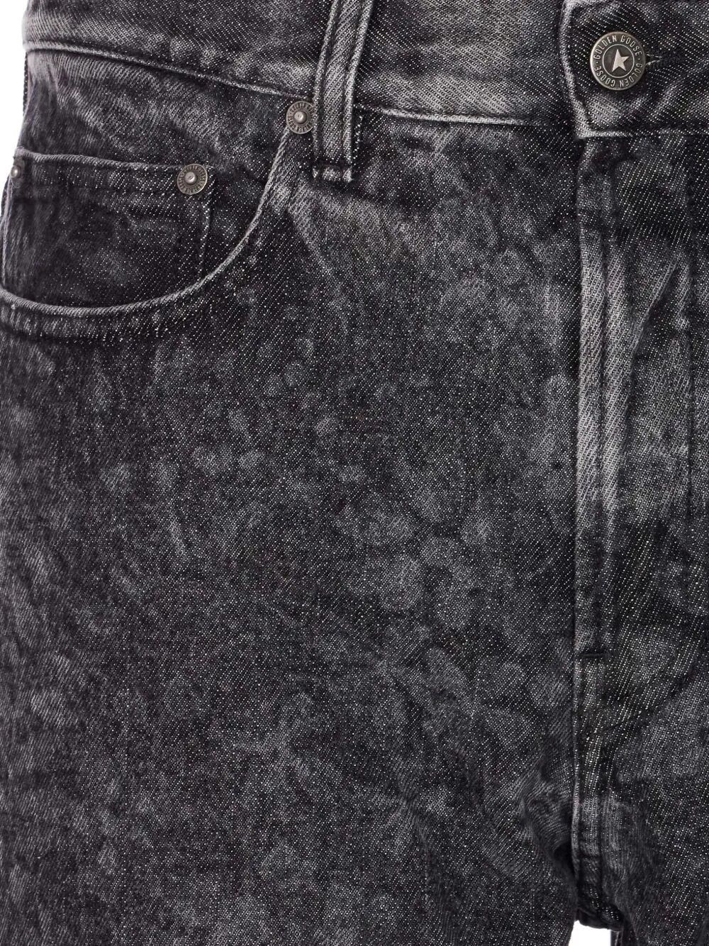 Golden Goose `Journey` Skate Jeans `All Over Laser Flowers` Size US 35 - 4 Thumbnail
